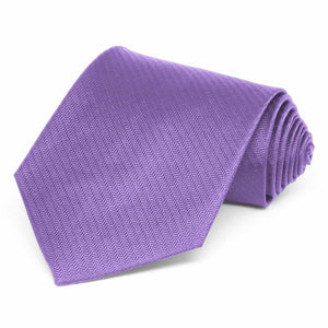 Light Purple Herringbone Silk Necktie