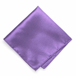Light Purple Herringbone Silk Pocket Square