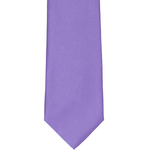 Front view of a light purple craft necktie