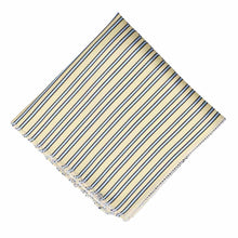 Load image into Gallery viewer, Light yellow and blue striped pocket square