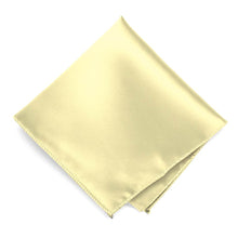 Load image into Gallery viewer, Light Yellow Solid Color Pocket Square