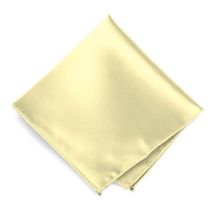 Light Yellow Solid Color Pocket Square