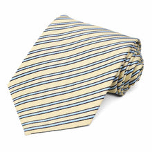 Load image into Gallery viewer, Light Yellow Alice Striped Necktie