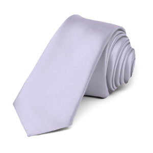 Lilac Premium Skinny Necktie, 2" Width