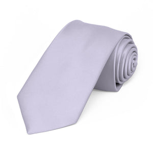 Lilac Premium Slim Necktie, 2.5" Width