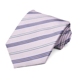 Thistle Purple Hartwell Striped Necktie