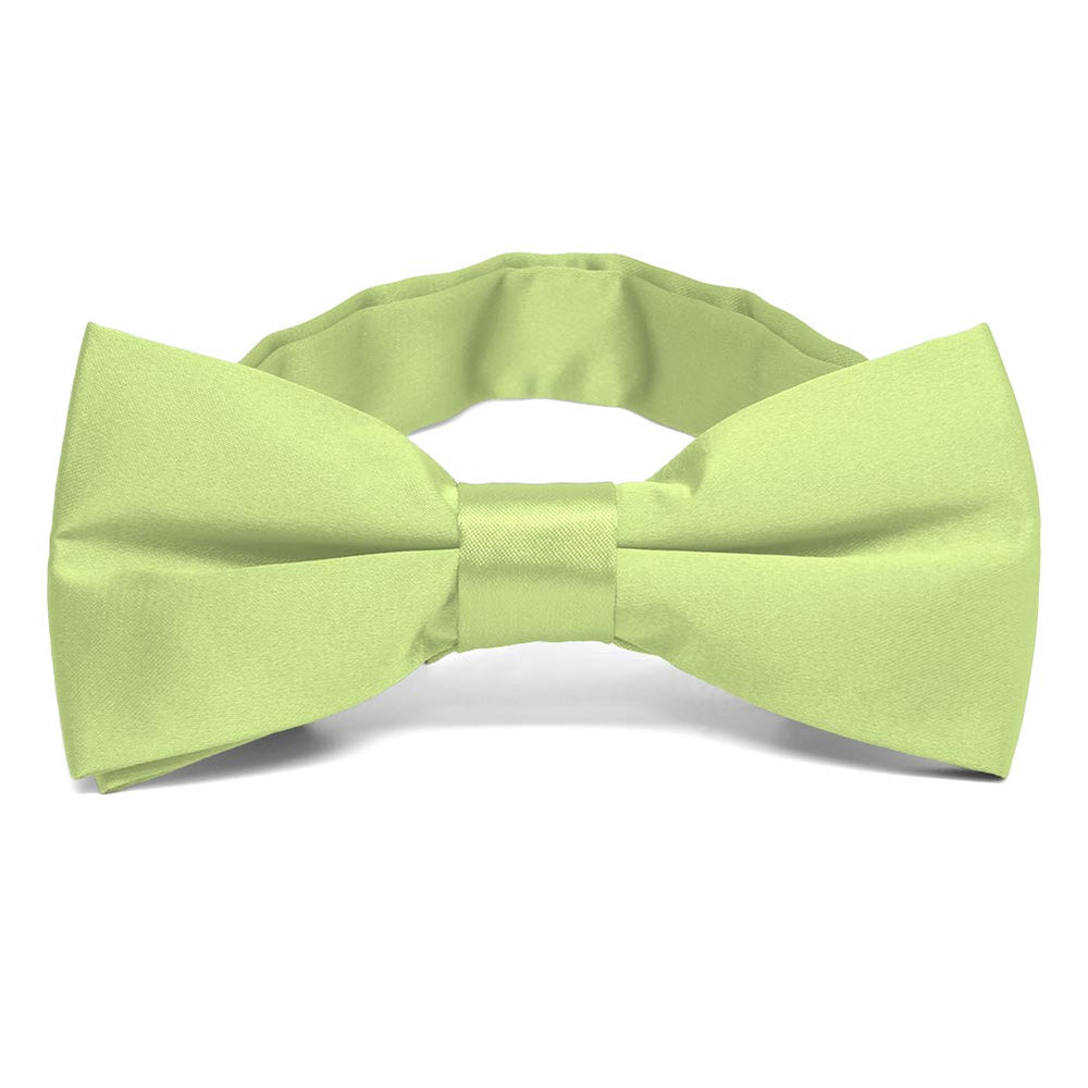 Lime Green Band Collar Bow Tie