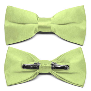 Lime Green Clip-On Bow Tie