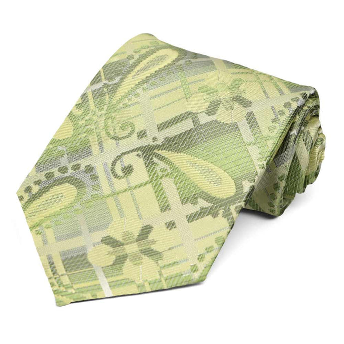 Apple Green Belmont Paisley Necktie