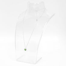 Load image into Gallery viewer, Lime Green Round Crystal Necklace