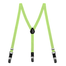 Load image into Gallery viewer, Lime Green Skinny Suspenders