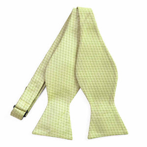 Light Chartreuse Lattice Cotton/Silk Self-Tie Bow Tie | Shop at TieMart â TieMart, Inc.