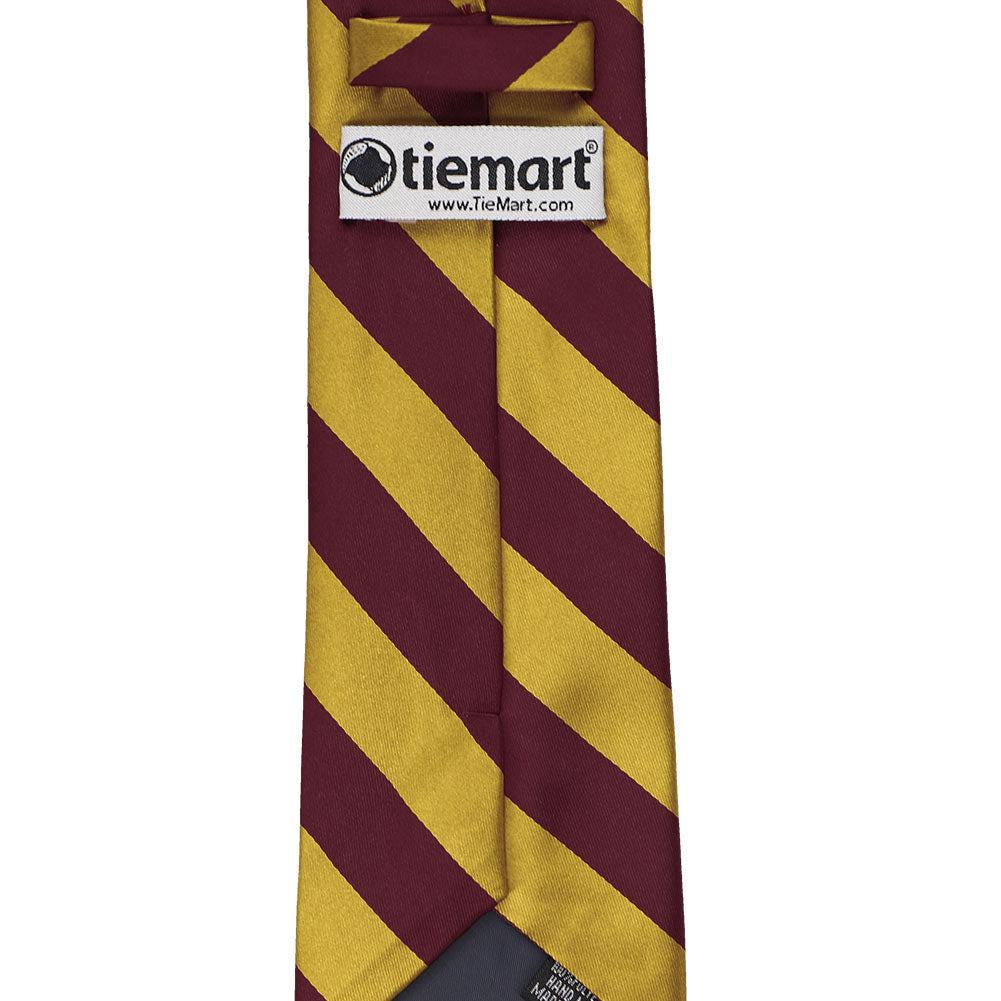 maroon gold tie