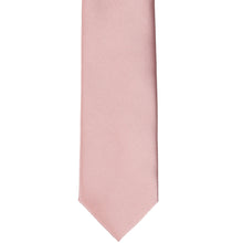 Load image into Gallery viewer, The front bottom view of a mauve slim tie
