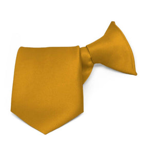 Boys' Medallion Solid Color Clip-On Tie, 11" Length
