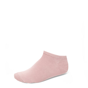 A solid blush pink ankle sock