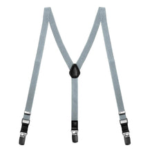 Load image into Gallery viewer, Cadet Gray Skinny Suspenders