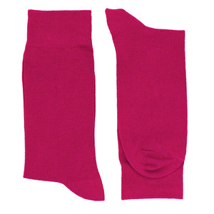 hot pink mens dress socks Mens Pink Ribbed Dress Socks: Cotton Mid-Calf Socks
