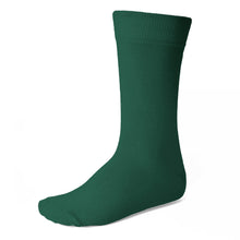 Load image into Gallery viewer, Men&#39;s hunter green dress socks