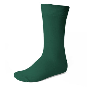 Men's hunter green dress socks
