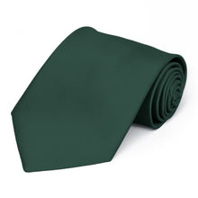 Load image into Gallery viewer, Hunter Green Premium Solid Color Necktie