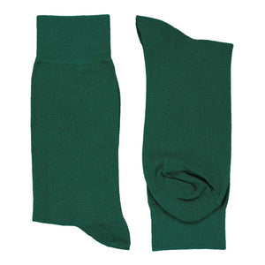 Pair of men's hunter green dress socks