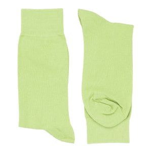 Pair of men's lime green dress socks