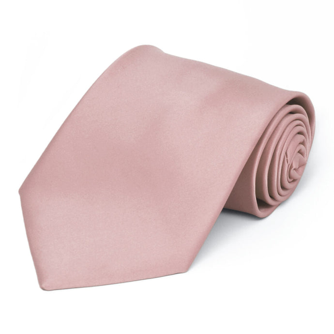 Mauve Premium Extra Long Solid Color Necktie