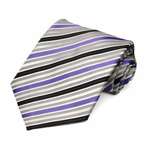 Purple Washington Striped Necktie