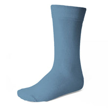 Load image into Gallery viewer, Men&#39;s serene/steel blue wedding sock