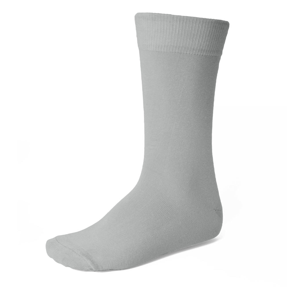 Men's silver dress sock