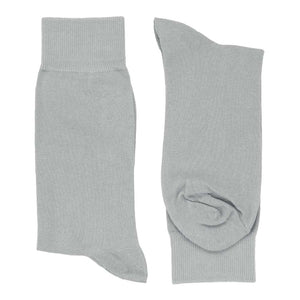 Pair of men's silver dress socks
