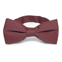 Load image into Gallery viewer, Merlot Band Collar Bow Tie
