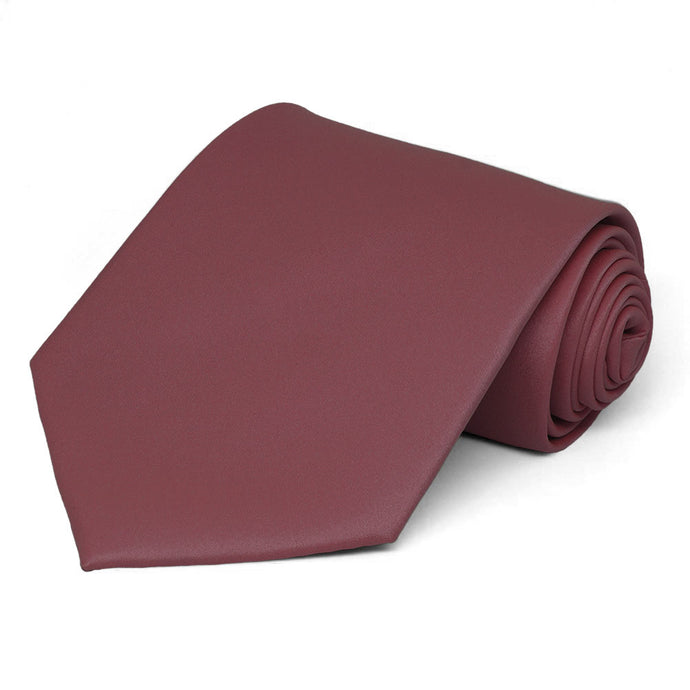 Merlot Extra Long Solid Color Necktie
