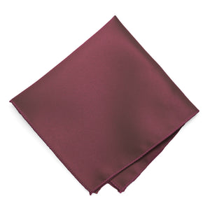 Merlot Solid Color Pocket Square
