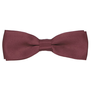 A slimmer sized bow tie in a merlot (dark red-purple) color