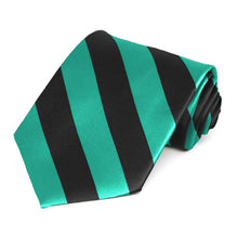 Load image into Gallery viewer, Mermaid and Black Striped Tie