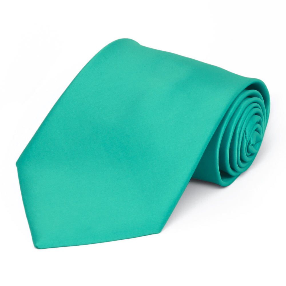Mermaid Premium Extra Long Solid Color Necktie