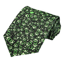 Load image into Gallery viewer, Men&#39;s money novelty tie in green and black