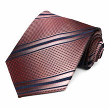 Load image into Gallery viewer, Navy Blue Shelbyville Striped Necktie