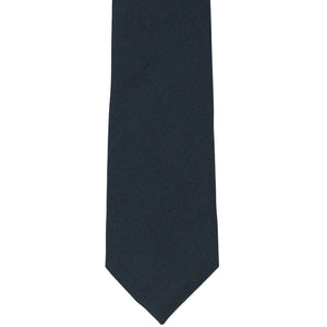 Front view dark navy blue matte uniform tie