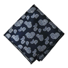 Load image into Gallery viewer, Navy Blue Ivanhoe Paisley Pocket Square