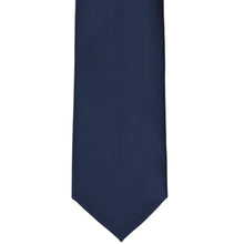 Load image into Gallery viewer, Navy blue premium tie front view