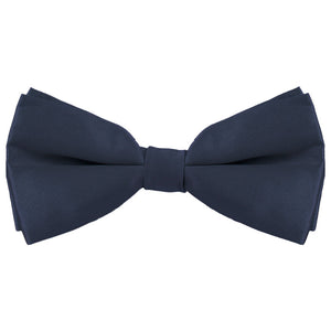 Navy Blue Silk Bow Tie
