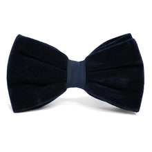 Load image into Gallery viewer, Navy Blue Velvet Bow Tie