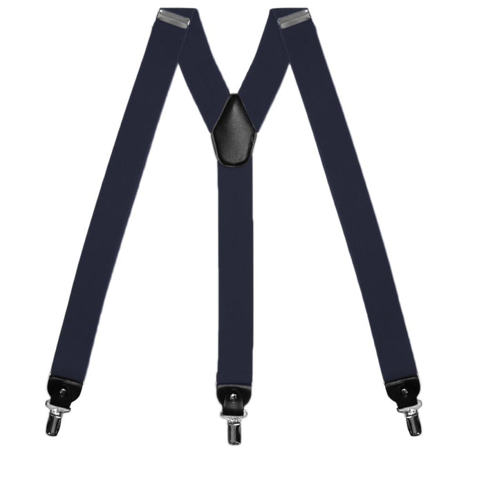 Navy Blue Wide Suspenders