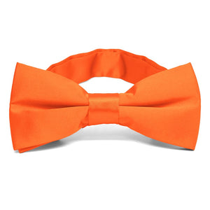 Neon Orange Band Collar Bow Tie