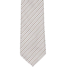 Load image into Gallery viewer, Oatmeal brown square pattern tie, front view