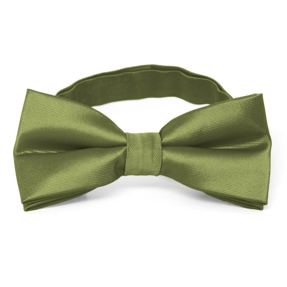 Olive Green Band Collar Bow Tie