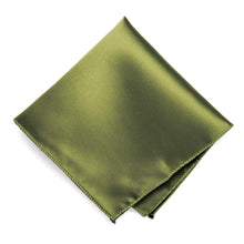 Load image into Gallery viewer, Olive Green Solid Color Pocket Square
